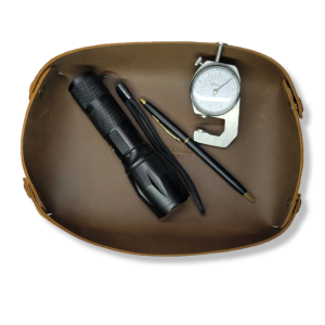 Leather Catch All Valet Tray