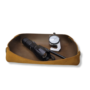 Leather Catch All Valet Tray