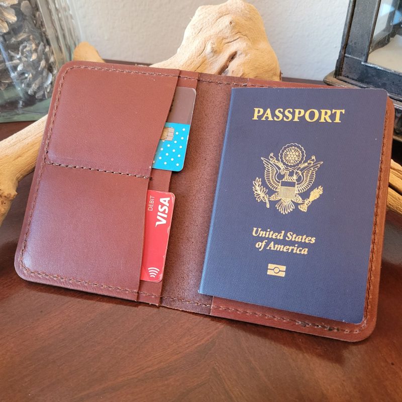 University of Oklahoma Leather Passport Wallet - Oxbow Leather